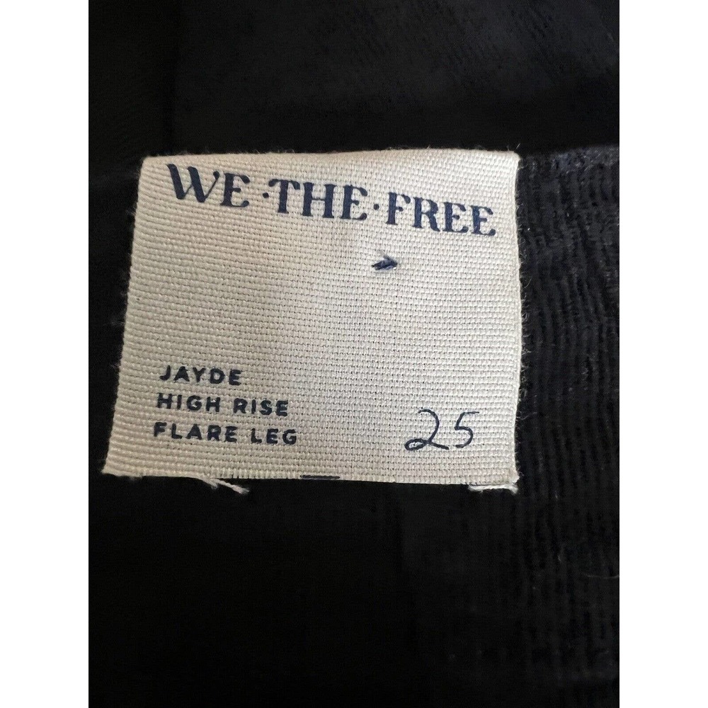 Free People Jayde Black High Rise Corduroy Flare Pants - Picture 12 of 12